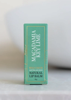 NATURAL LIP BALM - MACADAMIA & KEY LIME