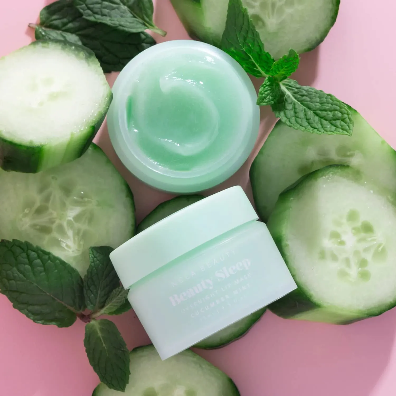 NCLA - Beauty Sleep Overnight Lip Mask | Vegan, Cruelty-Free, Clean Skincare (Cucumber Mint)