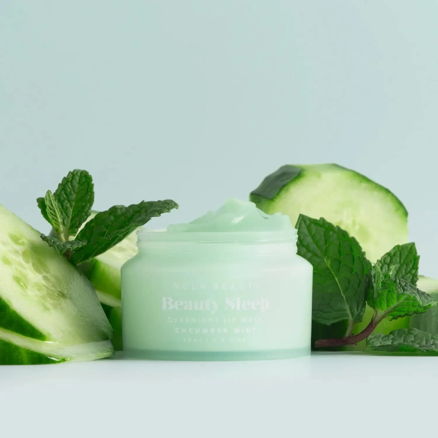 NCLA - Beauty Sleep Overnight Lip Mask | Vegan, Cruelty-Free, Clean Skincare (Cucumber Mint)