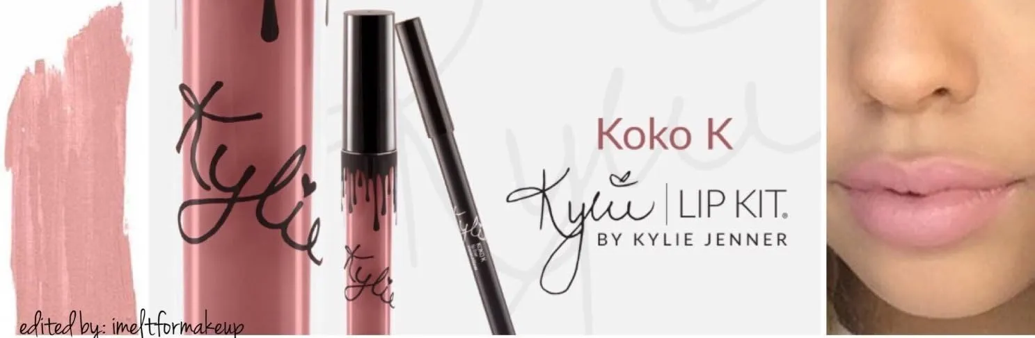 New Female Kylie Jenner Cosmetics Long Lasting Lipstick Lip Gloss Liquid Matte Lip Liner Makeup (KOKO K)