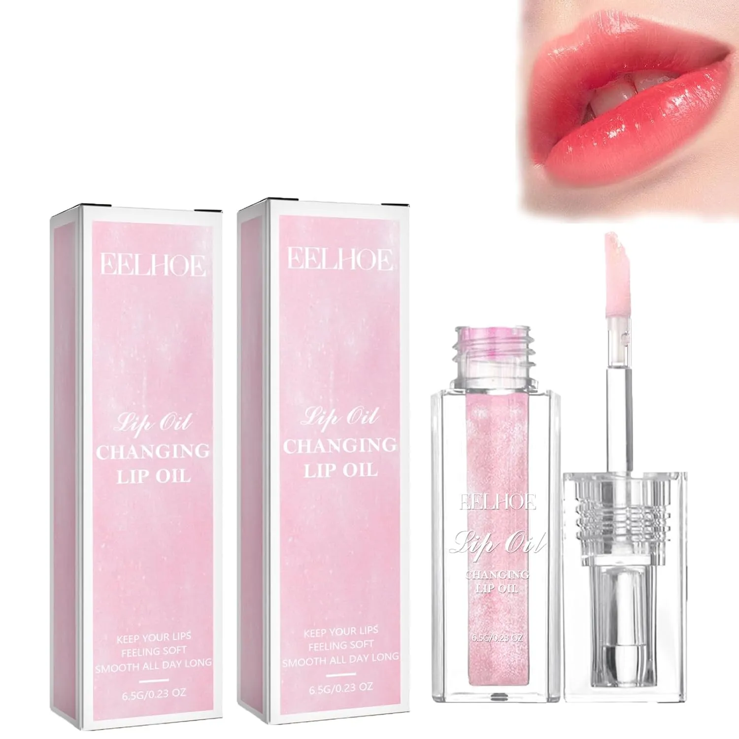 New Warm Color Moisturizing Lip Gloss Lip Oil Magic Color Changing Lip Oil Nourishing Repair Non-Stick Lip Makeup Base (CC)