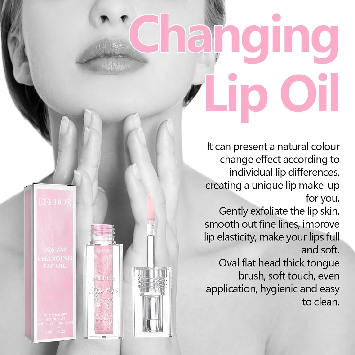 New Warm Color Moisturizing Lip Gloss Lip Oil Magic Color Changing Lip Oil Nourishing Repair Non-Stick Lip Makeup Base (CC)