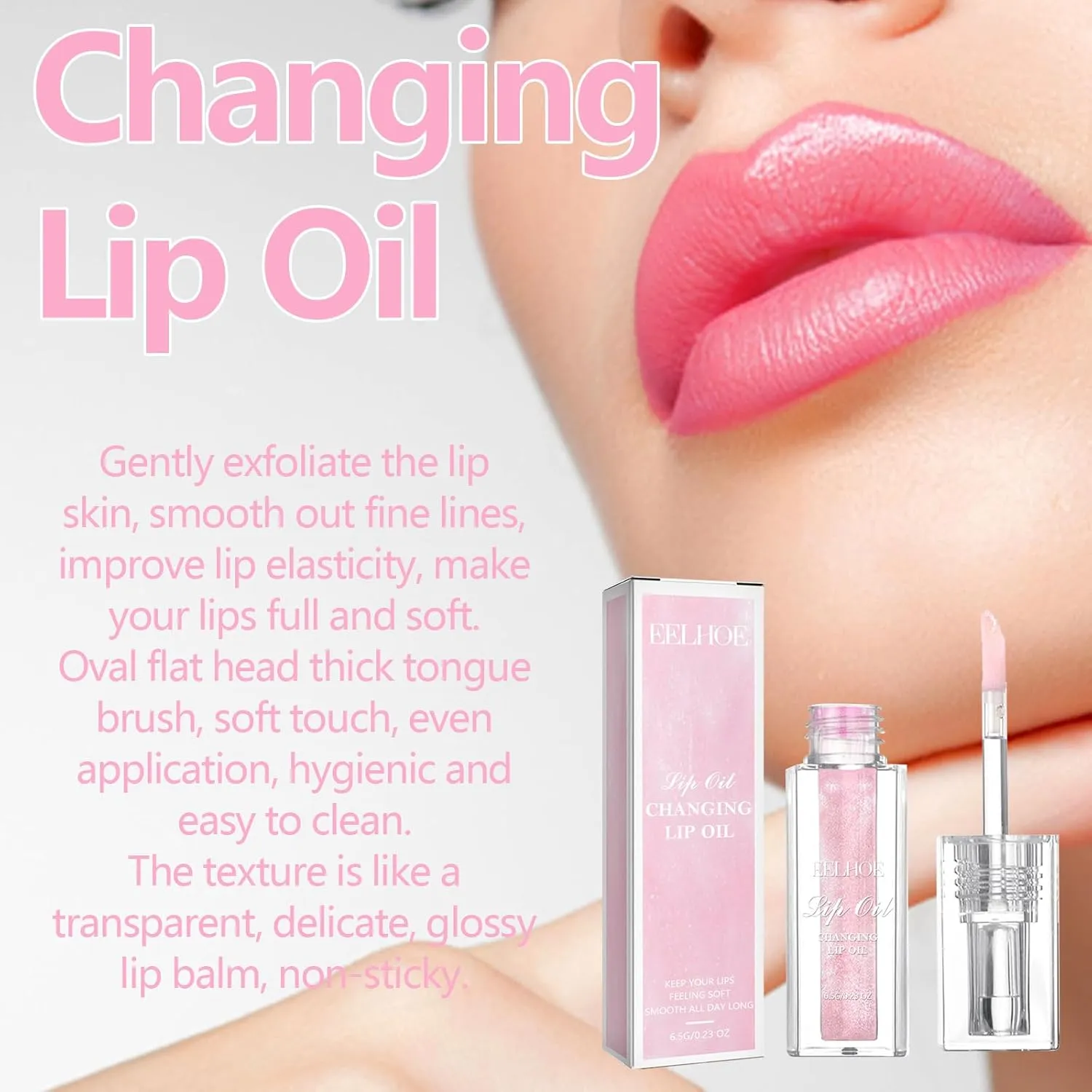 New Warm Color Moisturizing Lip Gloss Lip Oil Magic Color Changing Lip Oil Nourishing Repair Non-Stick Lip Makeup Base (CC)