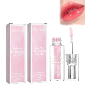 New Warm Color Moisturizing Lip Gloss Lip Oil Magic Color Changing Lip Oil Nourishing Repair Non-Stick Lip Makeup Base (CC)