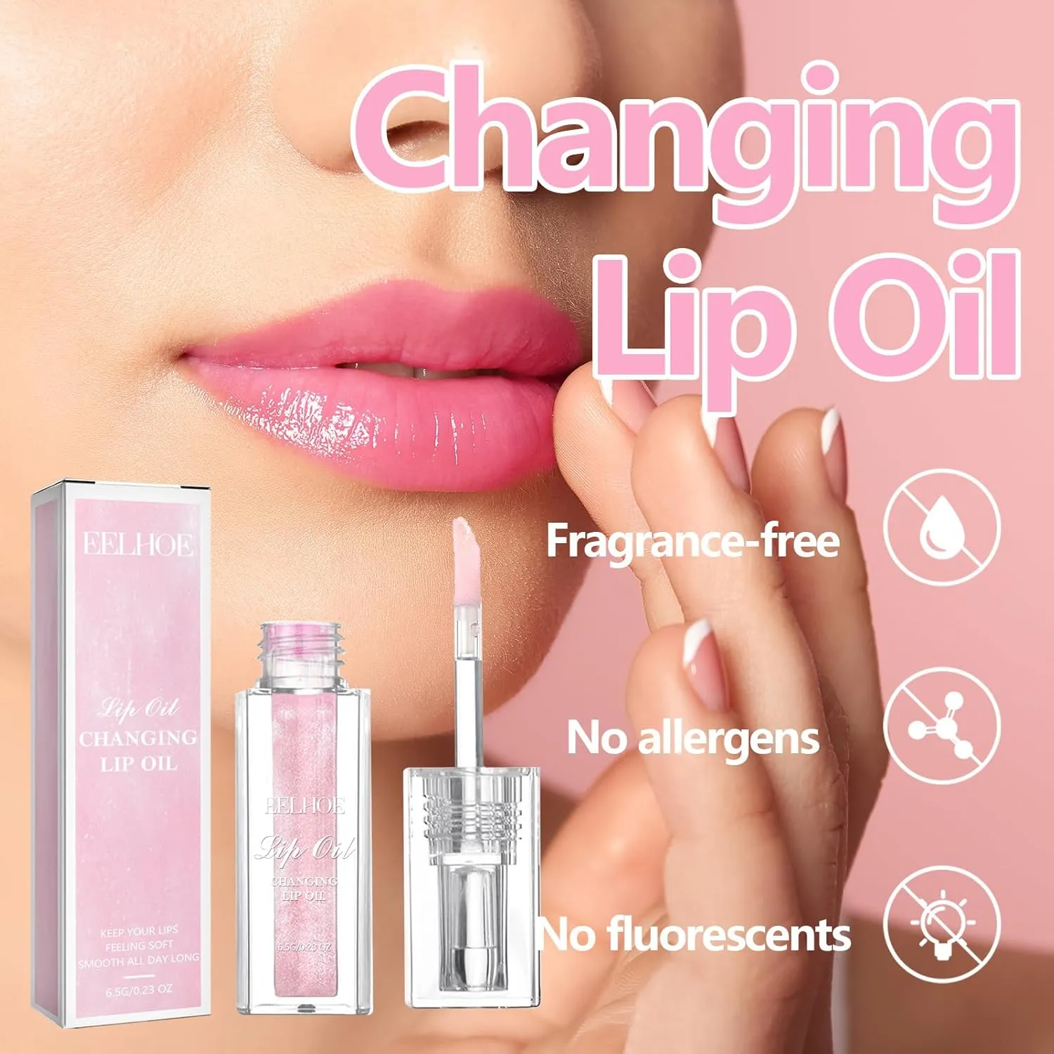 New Warm Color Moisturizing Lip Gloss Lip Oil Magic Color Changing Lip Oil Nourishing Repair Non-Stick Lip Makeup Base (CC)