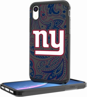 New York Giants iPhone Rugged Paisley Design Case
