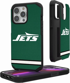 New York Jets iPhone Rugged Stripe Design Case