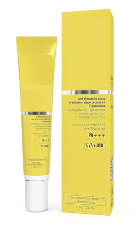 NK S.h.a.d.o.w. SPF 50 Lip Shield PA    Lip Balm SPF 50 With T.h.e.o.b.r.o.m.a. Cacao Seed Butter,Virgin Coconut Oil & Glutathione Prevents Pigmentation & Sun Damage Sun