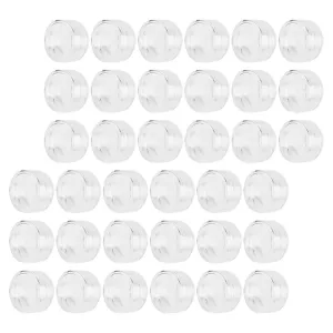 NOLITOY 100pcs Clear Glitter Storage Jars Cosmetic Containers for Lip Gloss Body Scrub and Diy Products Travel-friendly Bottles