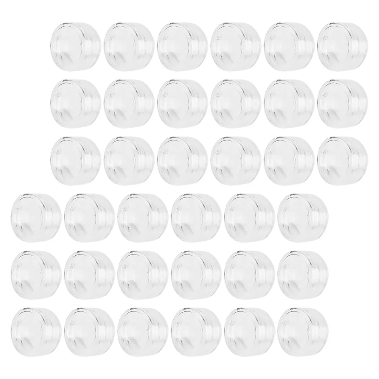 NOLITOY 100pcs Clear Glitter Storage Jars Cosmetic Containers for Lip Gloss Body Scrub and Diy Products Travel-friendly Bottles