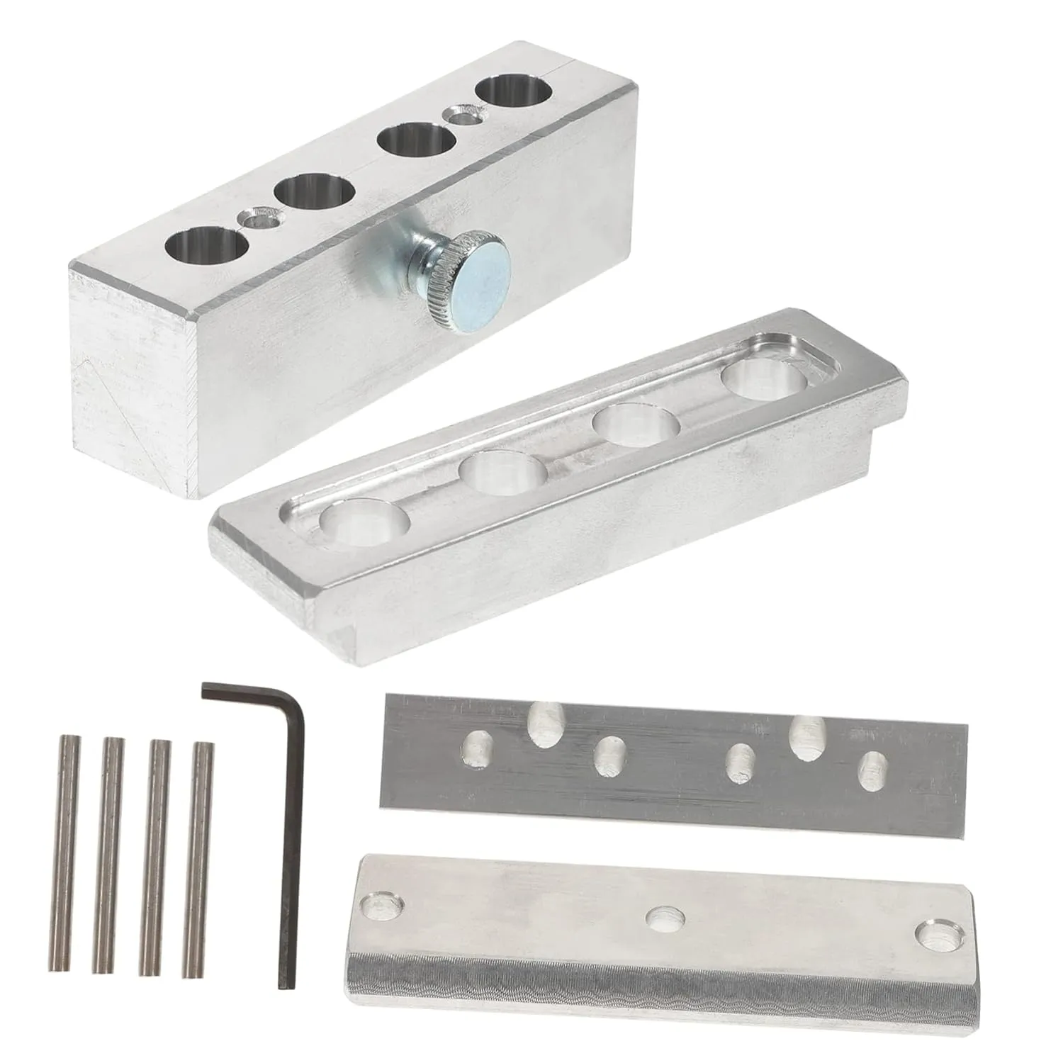 NOLITOY 4-hole Mold Kit Diy Lipstick Maker Aluminum Alloy High Gloss Easy Demolding