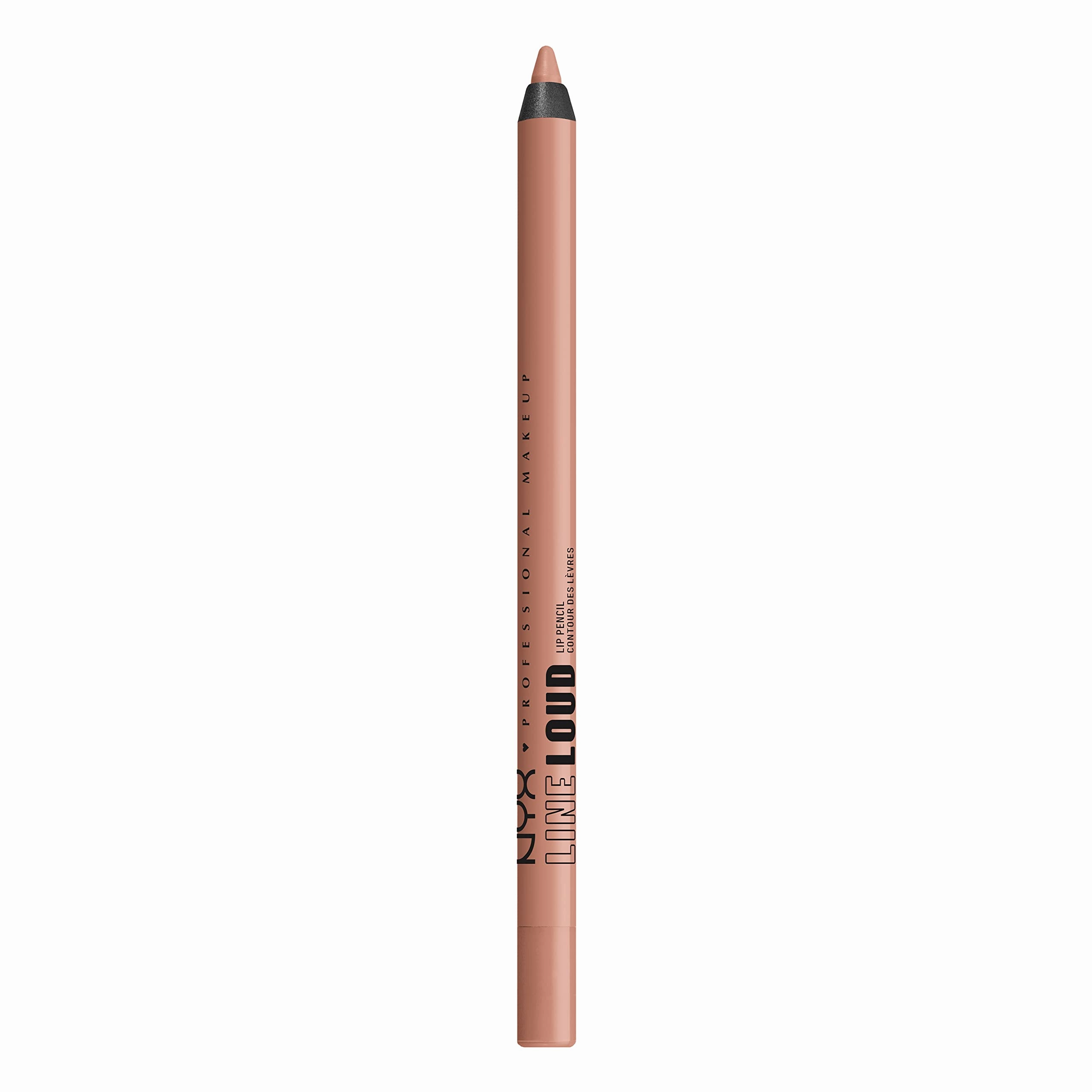 NYX PROFESSIONAL MAKEUP Line Loud Lip Liner, Longwear and Pigmented Lip Pencil with Jojoba Oil & Vitamin E - Goal Crusher (Midtone Beige)