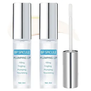 Oezoez Bp Spicule Plumping Lip Shot, Zovii Spicule Plumping Lip Shot, Korean Plumping LipShot 4ml, Hyaluronic Acid, Moisturizing Lipserum for Long Lasting (2pcs)