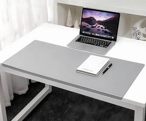 Office Desk Pad, Writing Mat with Full Grip Fixation Lip, Non-Slip PU Leather Table Blotter Desk Protector Gaming Mat Laptop Keyboard Working Mat, Waterproof Table Protective Pad