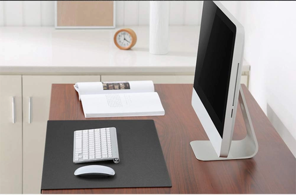 Office Desk Pad, Writing Mat with Full Grip Fixation Lip, Non-Slip PU Leather Table Blotter Desk Protector Gaming Mat Laptop Keyboard Working Mat, Waterproof Table Protective Pad