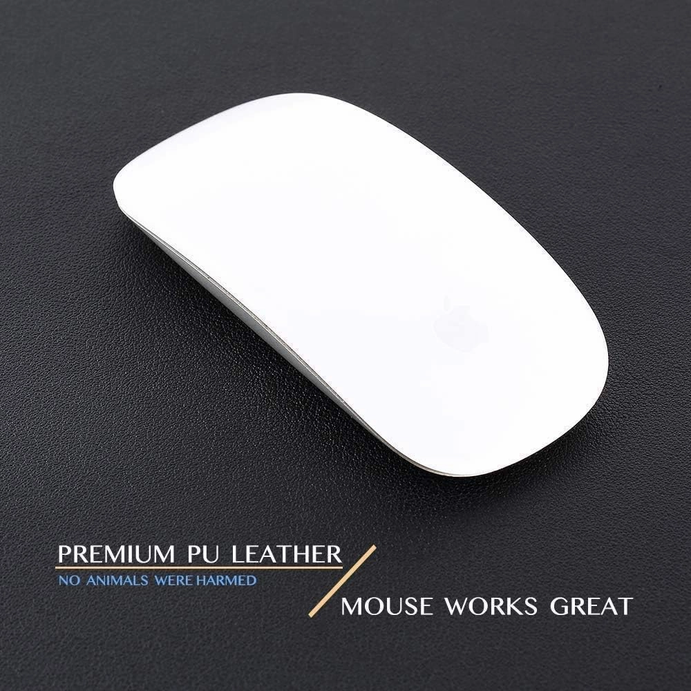 Office Desk Pad, Writing Mat with Full Grip Fixation Lip, Non-Slip PU Leather Table Blotter Desk Protector Gaming Mat Laptop Keyboard Working Mat, Waterproof Table Protective Pad