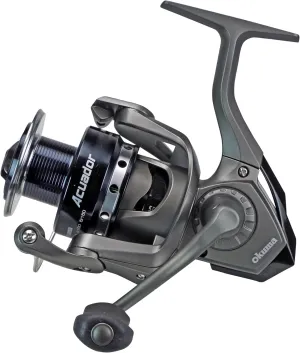 Okuma Acuador 4BB Steel Drive Lightweight Freshwater Spinning Reel, ACU-2500A, Black