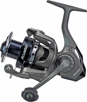 Okuma Acuador 4BB Steel Drive Lightweight Freshwater Spinning Reel, ACU-3000A, Black