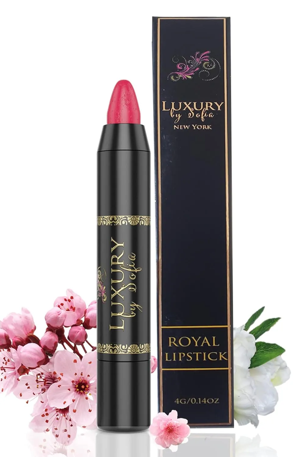ORGANIC LIPSTICK/LIP LINER - All Natural, Long Lasting, Hydrating (Pink Lilac)