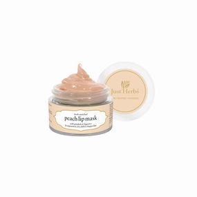 Organic Lip Mask For Dry, Pigmented & Chapped Lips - Vegan Moisturizing Lip Mask for Men & Women, Peach 15 gm