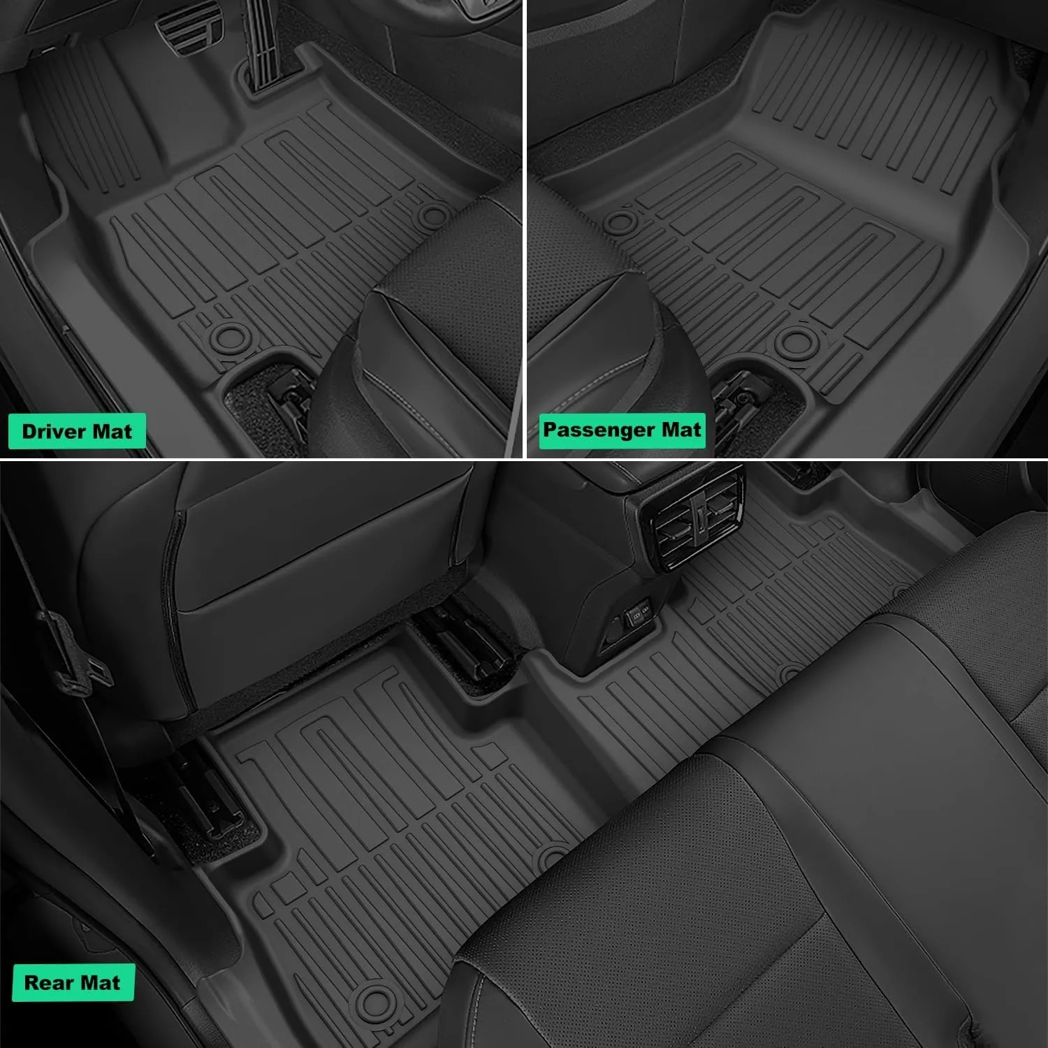 Original Floor Mats for 2022-2025 Lexus NX/NX Hybrid All Models - Heavy Duty Car Mats 1st and 2nd Row TPE Floor Liners - All Weather Floor Mats for Lexus NX250/NX350/NX350h/NX450h  2022 2023 2024 2025