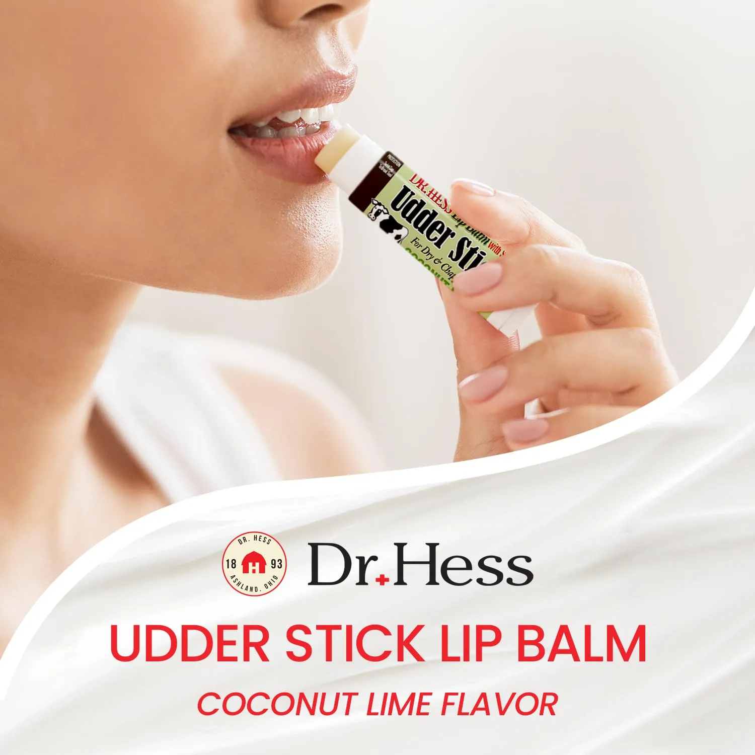 Original Udder Stick SPF Lip Balm, Soothing Moisturizer Sun Screen Balm for Dry Lips with Jojoba, Beeswax & Shea Butter, Total Lip Care, Hydration & Repair, Coconut-Lime Flavor, 4 Pack