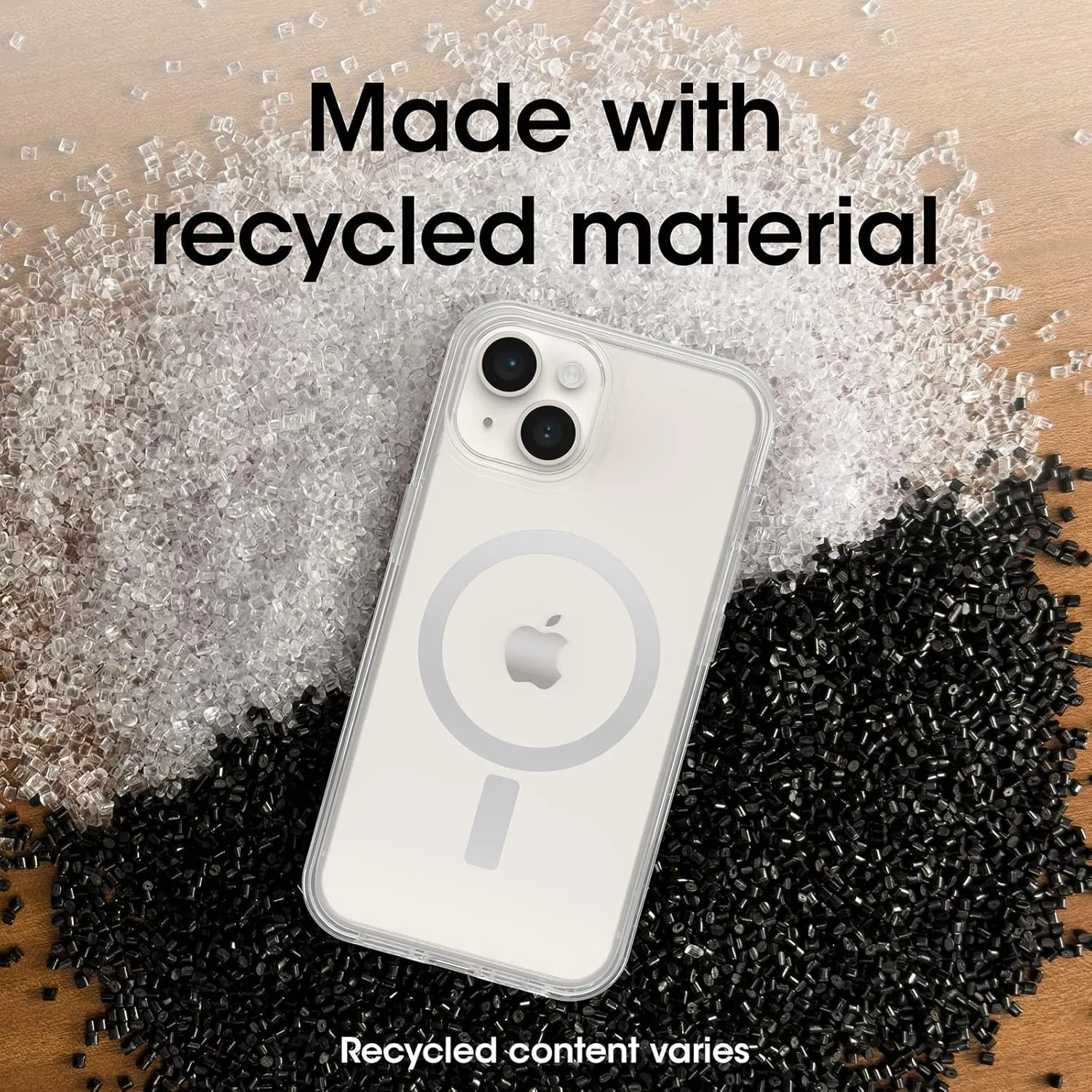 OtterBox iPhone 14 & iPhone 13 Symmetry Series  Case - CLEAR , ultra-sleek, snaps to MagSafe, raised edges protect camera & screen