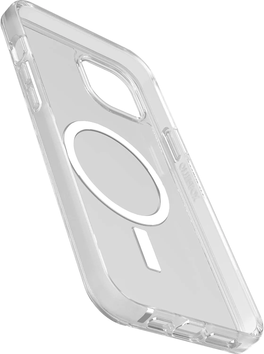 OtterBox iPhone 14 Plus Symmetry Series  Case - CLEAR , ultra-sleek, snaps to MagSafe, raised edges protect camera & screen