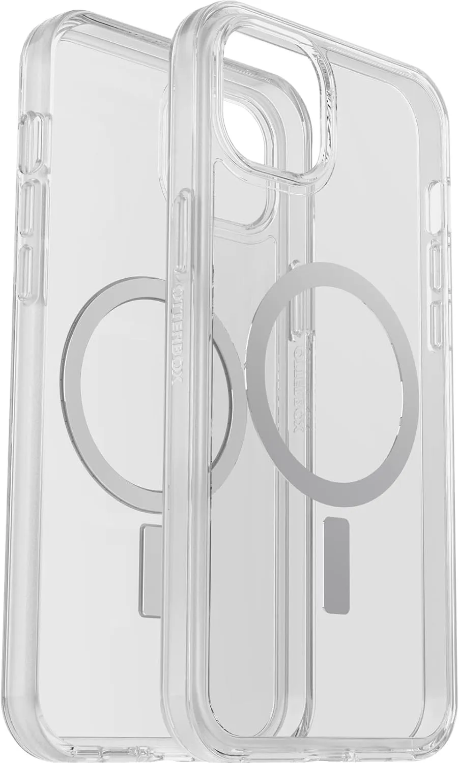 OtterBox iPhone 14 Plus Symmetry Series  Case - CLEAR , ultra-sleek, snaps to MagSafe, raised edges protect camera & screen