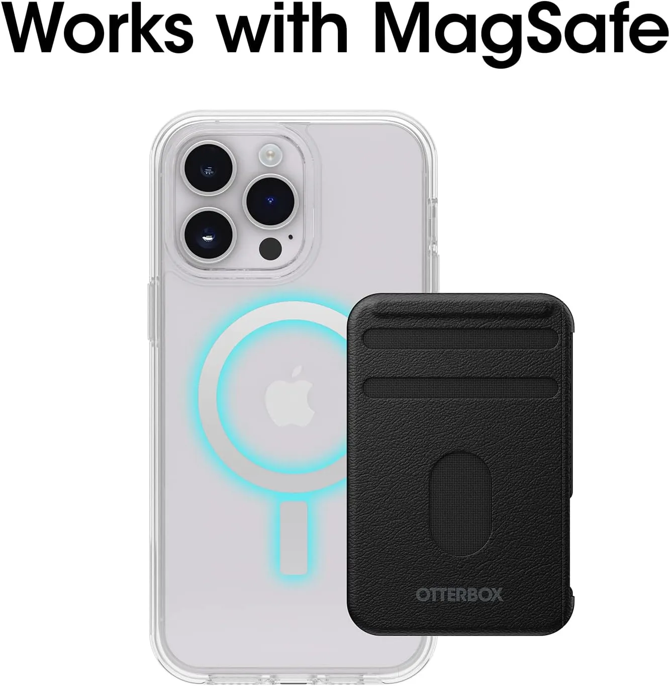 OtterBox iPhone 14 Pro Max (ONLY) Symmetry Series  Case - Clear, Ultra-Sleek, Snaps to MagSafe, Raised Edges Protect Camera & Screen