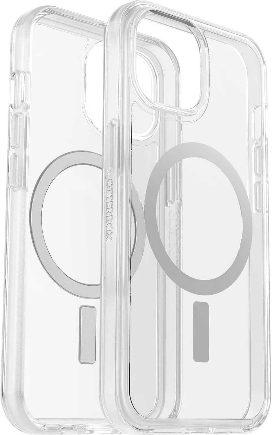 OtterBox iPhone 15, iPhone 14, and iPhone 13 Symmetry Series Clear Case (Clear), Snaps to MagSafe, Ultra-Sleek, Raised Edges Protect Camera & Screen