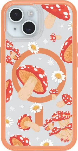 OtterBox iPhone 15, iPhone 14, and iPhone 13 Symmetry Series Clear Case - Whimsy Bloom (Yellow), Snaps to MagSafe, Ultra-Sleek, Raised Edges Protect Camera & Screen