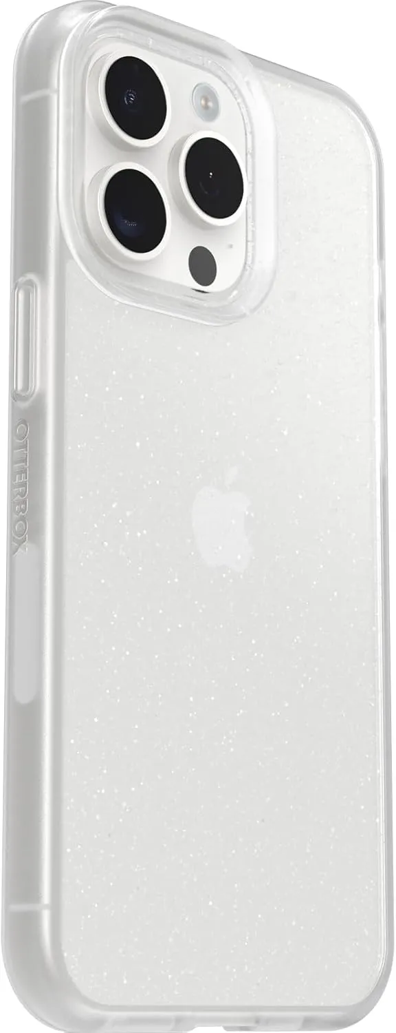 OtterBox iPhone 15 Pro MAX (Only) Prefix Series Case - Stardust (Clear/Glitter), Ultra-Thin, Pocket-Friendly, Raised Edges Protect Camera & Screen, Wireless Charging Compatible