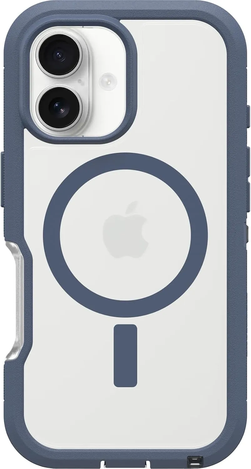 OtterBox iPhone 16 Defender Series XT Clear Case - Baby Blue Clear