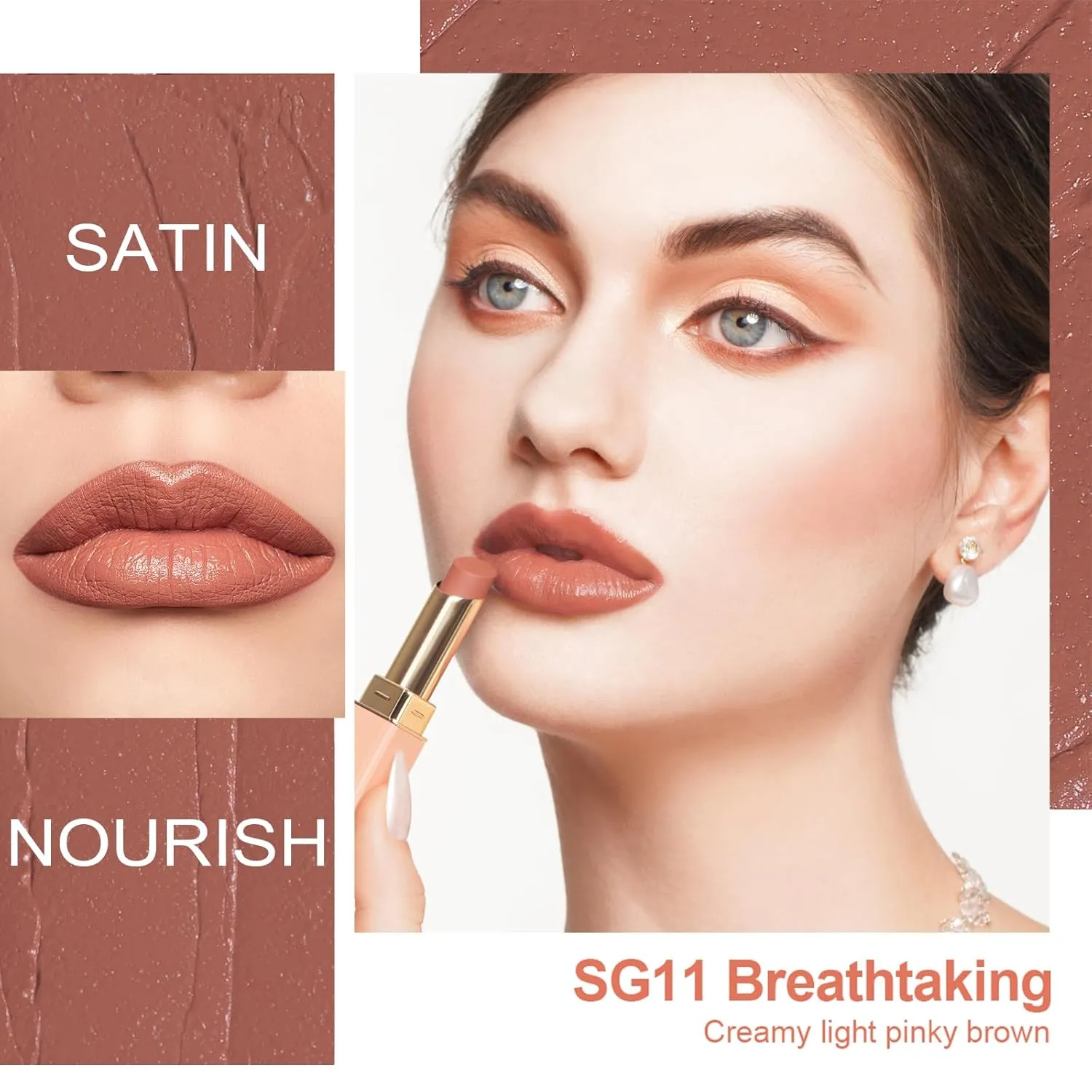 Oulac Color Rich Satin Lipstick Set For Women Red Burgundy Lipsticks High Impact Lipcolor Tinted Lip Balm, Nourishing, Satin Finish, Moisturizing Creamy Formula, Vegan Gluten Free (11 14 15)