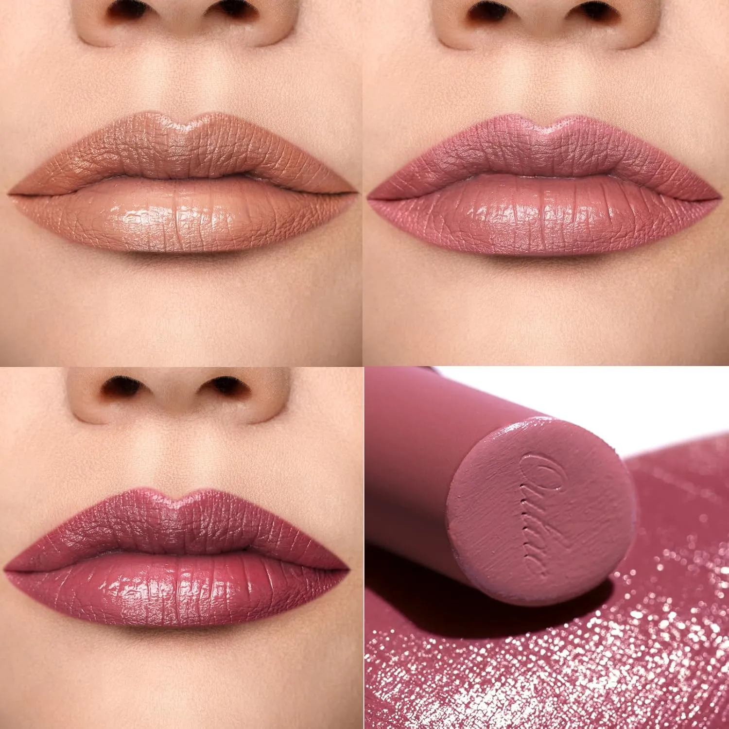Oulac Hydrating Lipstick Set For Women Plum Brown Lipsticks High Impact Lipcolor Tinted Lip Balm, Nourishing, Satin Finish, Moisturizing Creamy Formula, Vegan Gluten Free 05 06 08(SET 2)