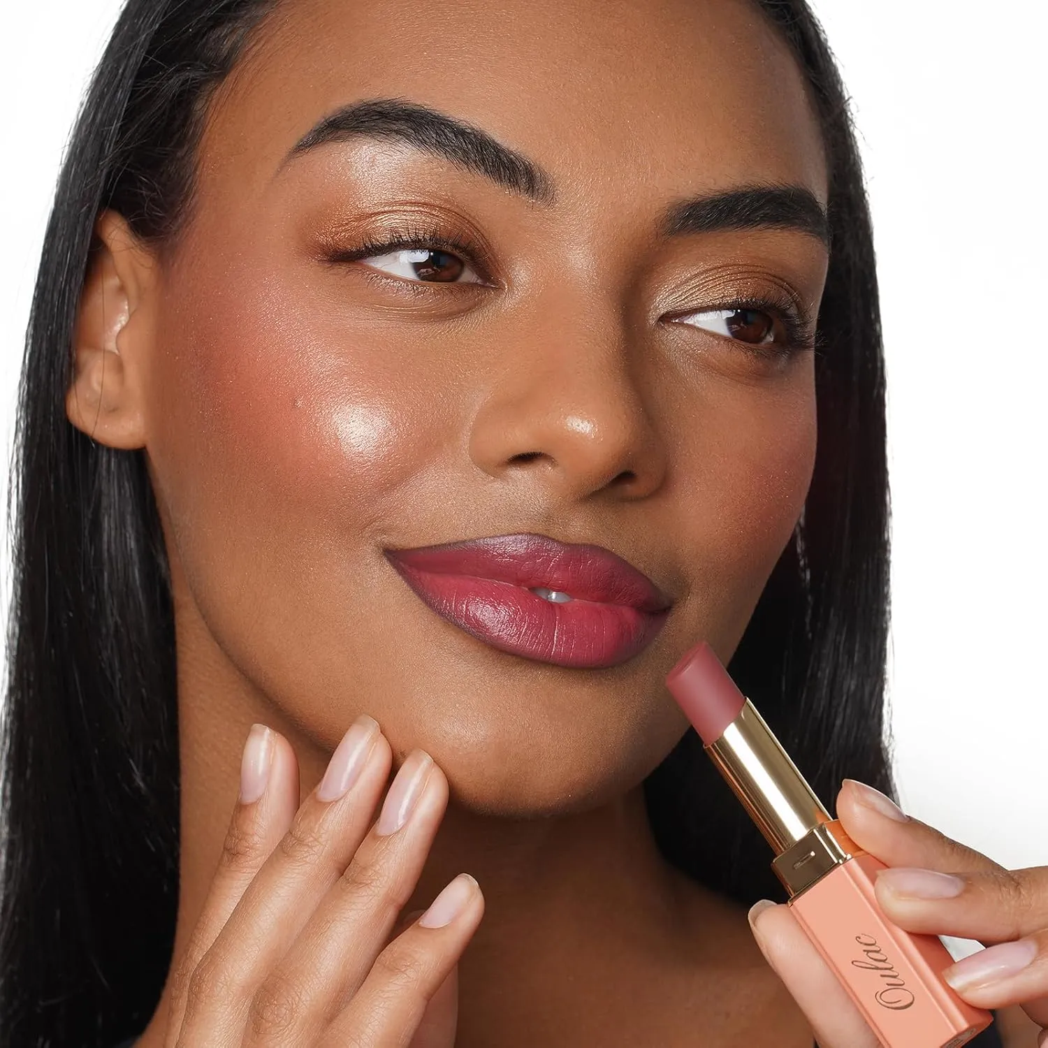 Oulac Hydrating Lipstick Set For Women Plum Brown Lipsticks High Impact Lipcolor Tinted Lip Balm, Nourishing, Satin Finish, Moisturizing Creamy Formula, Vegan Gluten Free 05 06 08(SET 2)