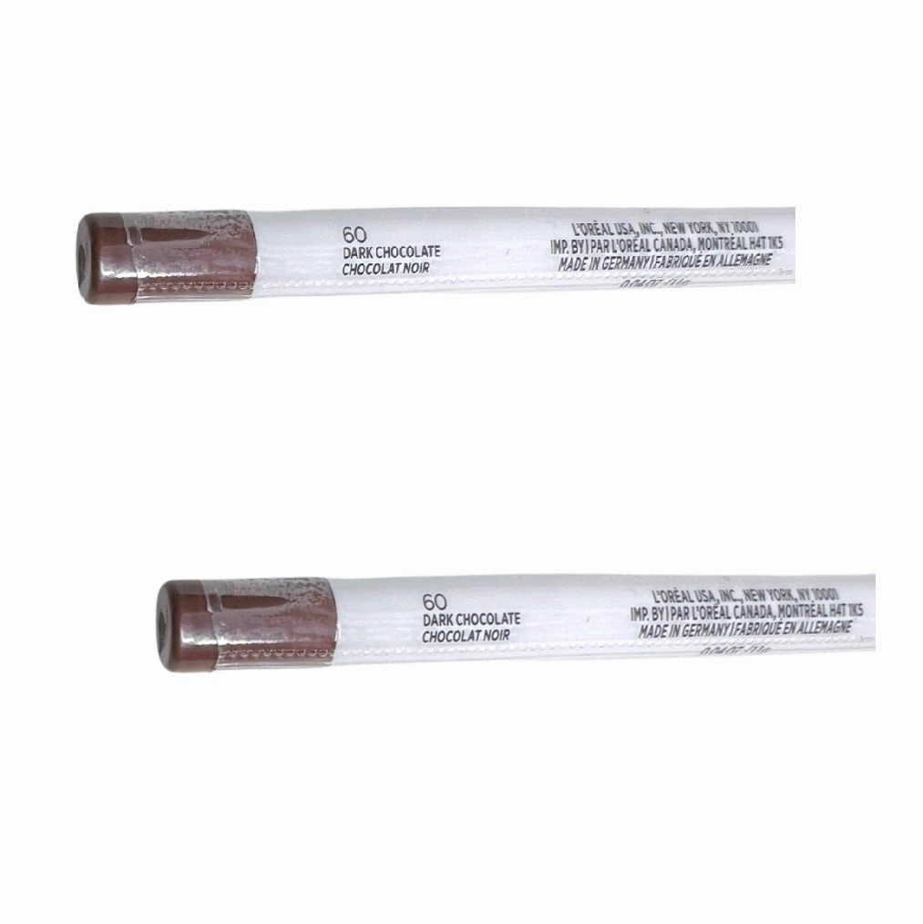 Pack of 2 L'Oreal Paris Age Perfect Anti-Feathering Lip Liner, Dark Chocolate 60