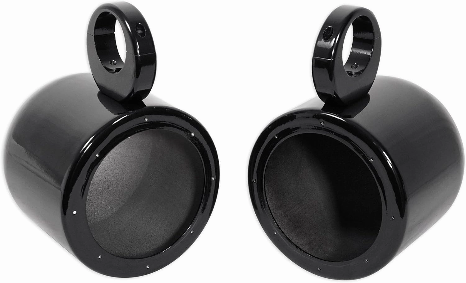 Pair Rockville MAC65B 6.5" Black Aluminum Wakeboard Tower Speaker Pod Enclosures