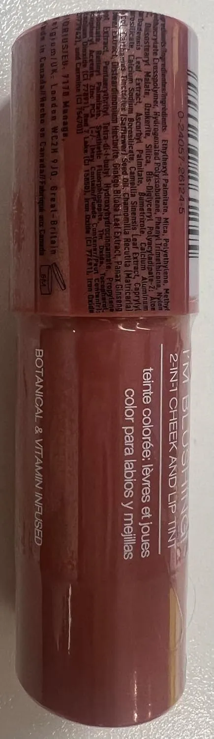 Palladio I'm Blushing 2-in-1 Cheek and Lip Tint, Buildable Lightweight Cream Blush, Sheer Multi Stick Hydrating formula, All day wear, Easy Application, Shimmery, Blends Perfectly onto Skin, Lovely