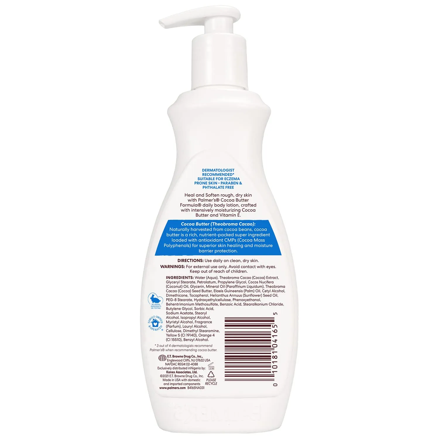 Palmer's Cocoa Butter Formula Daily Skin Therapy Cocoa Butter Body Lotion for Dry Skin, Hand & Body Conditioner, Pump Bottle,13.5 Oz (Pack of 3)