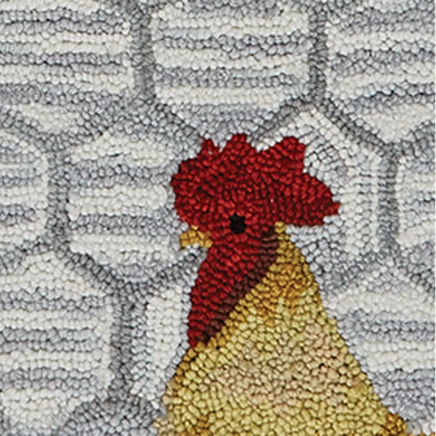 Park Designs Break of Day Rooster Hooked Indoor Rug Runner 2ft x 6ft