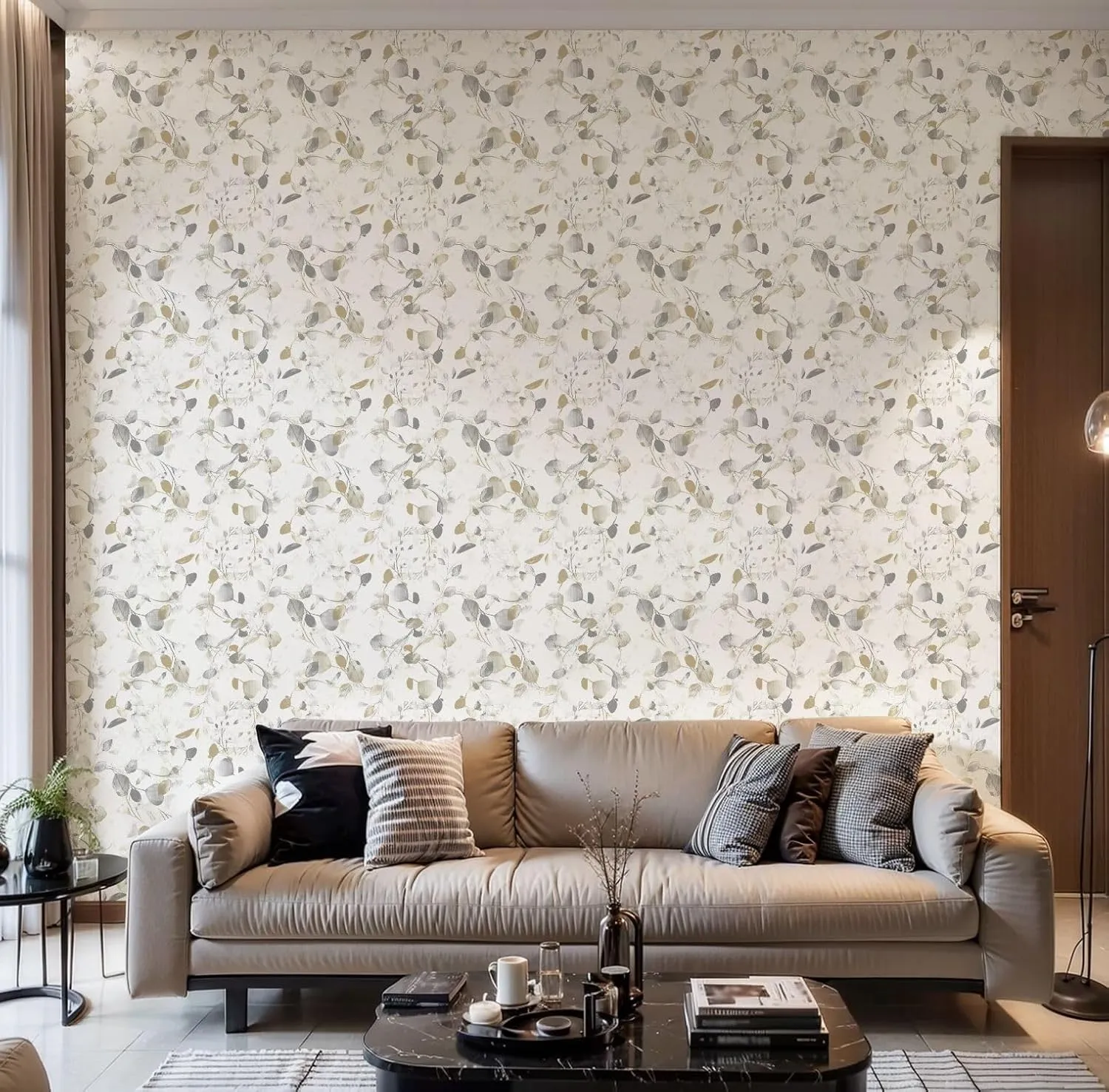 Peel and Stick Wallpaper Self Adhesive Wall Mural Halftone Monochrome Grunge Vertical Lines Texture Seamless Pattern Contact Paper Renter Friendly Wallpaper for Kitchen Nursery Bedroom 17.7"x118"