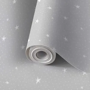 Peel and Stick Wallpaper Self Adhesive Wall Mural Star Seamless Pattern Star Contact Paper Renter Friendly Wallpaper for Kitchen Nursery Bedroom 17.7"x118"