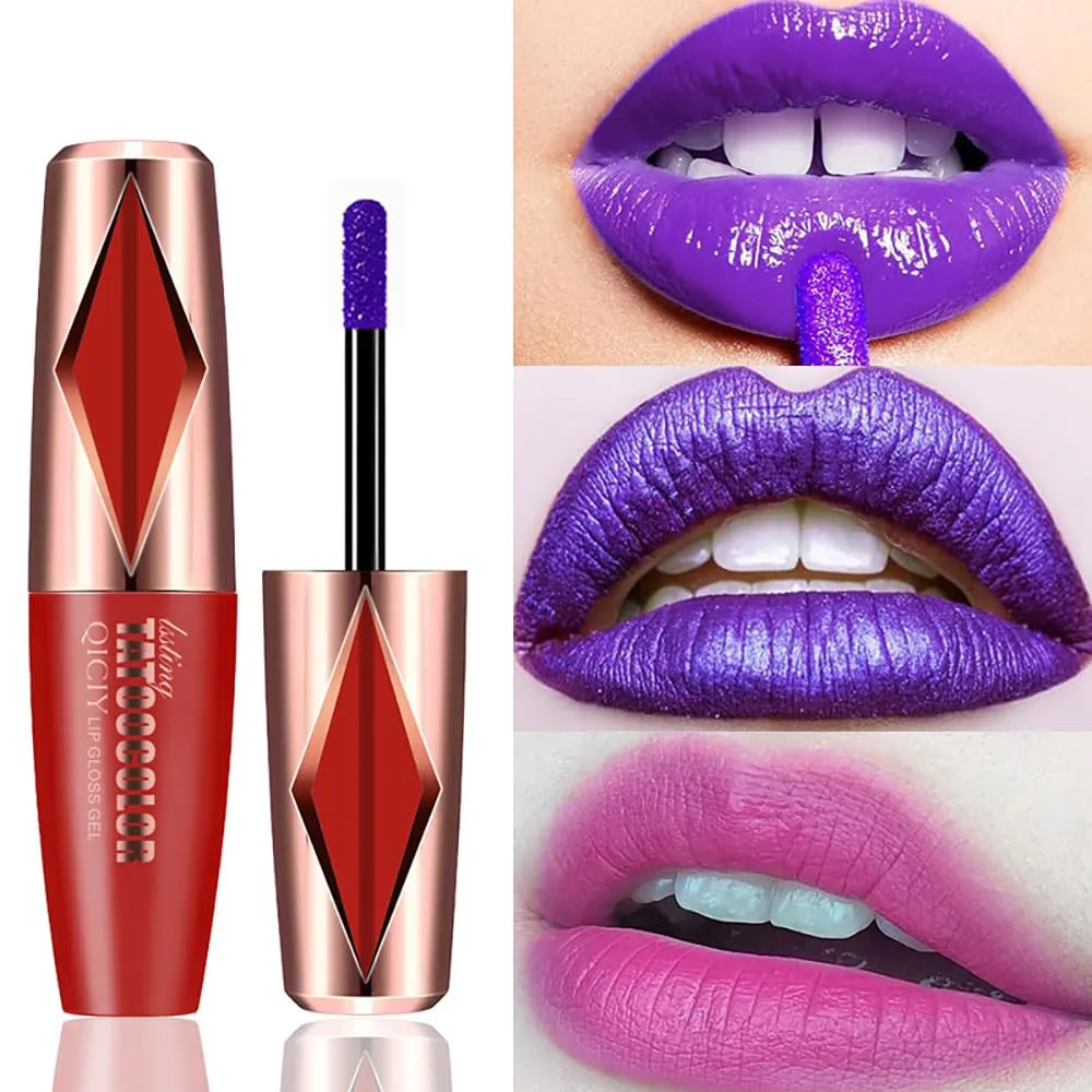 Peel Off Lip Stain -Lip Stain Peel Off Masque - Long Lasting, Waterproof and Transfer Proof Nude Lip Tint, Matte Finish Peel Off Makeup(Glamorous Red)