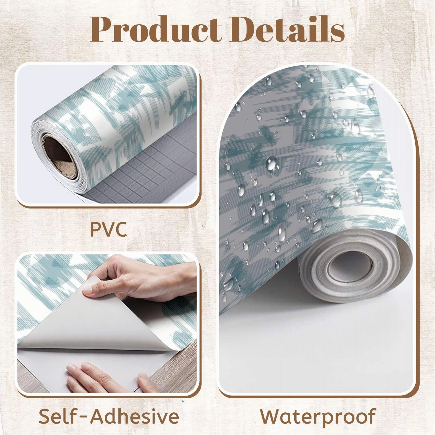 Peel and Stick Wallpaper Self Adhesive Wall Mural Halftone Monochrome Grunge Vertical Lines Texture Seamless Pattern Contact Paper Renter Friendly Wallpaper for Kitchen Nursery Bedroom 17.7"x118"