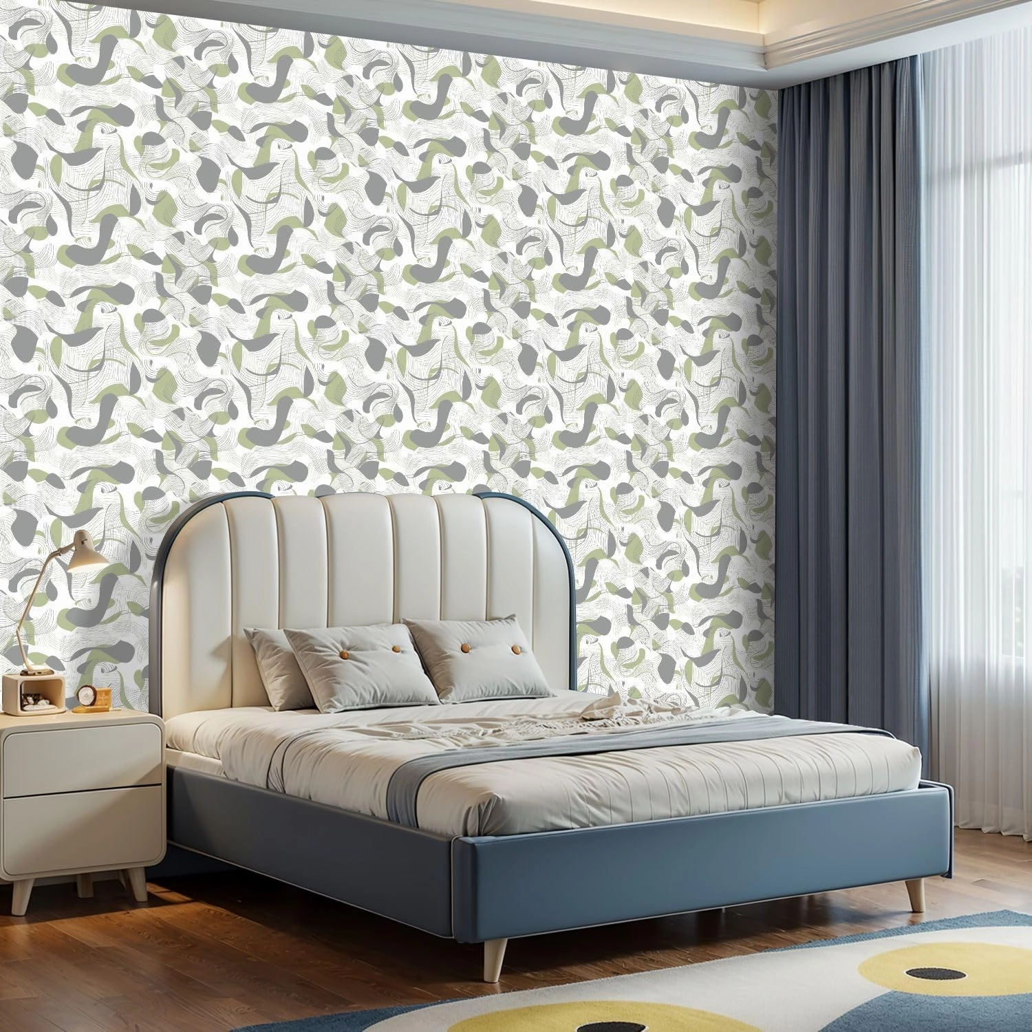 Peel and Stick Wallpaper Self Adhesive Wall Mural Halftone Monochrome Grunge Vertical Lines Texture Seamless Pattern Contact Paper Renter Friendly Wallpaper for Kitchen Nursery Bedroom 17.7"x118"