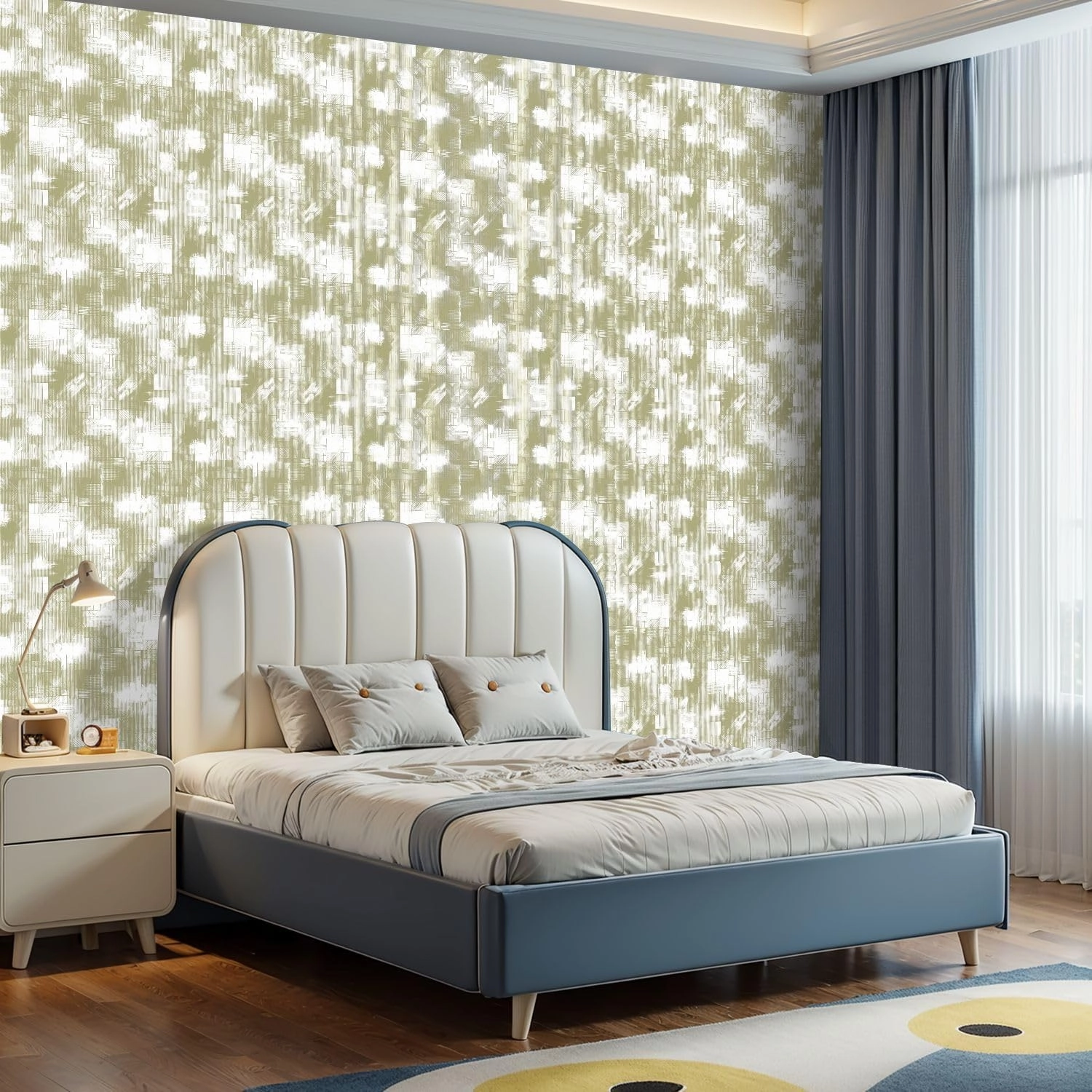Peel and Stick Wallpaper Self Adhesive Wall Mural Halftone Monochrome Grunge Vertical Lines Texture Seamless Pattern Contact Paper Renter Friendly Wallpaper for Kitchen Nursery Bedroom 17.7"x118"