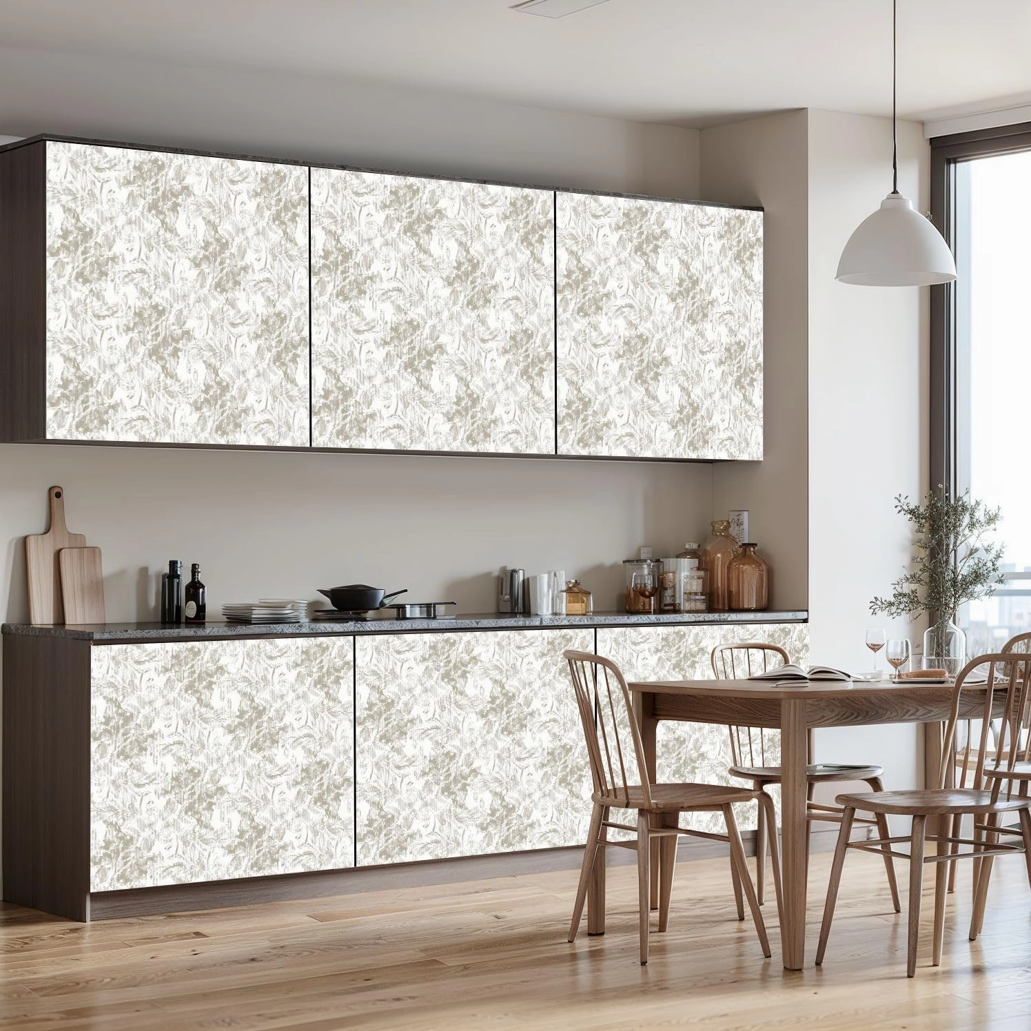 Peel and Stick Wallpaper Self Adhesive Wall Mural Halftone Monochrome Grunge Vertical Lines Texture Seamless Pattern Contact Paper Renter Friendly Wallpaper for Kitchen Nursery Bedroom 17.7"x118"