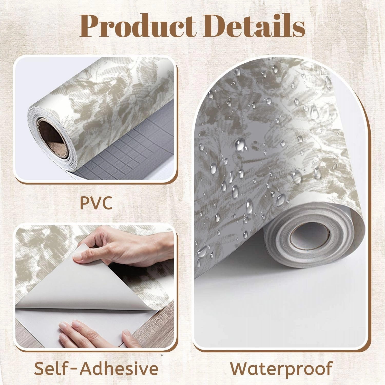 Peel and Stick Wallpaper Self Adhesive Wall Mural Halftone Monochrome Grunge Vertical Lines Texture Seamless Pattern Contact Paper Renter Friendly Wallpaper for Kitchen Nursery Bedroom 17.7"x118"